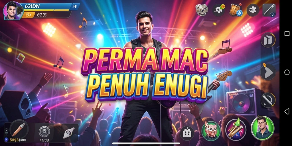 Tampilan gameplay seru dan interaktif dalam 62IDN.