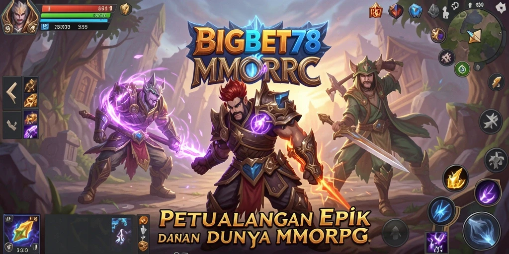 Screenshot utama BIGBET78 menampilkan aksi petualangan seru di dunia MMORPG.