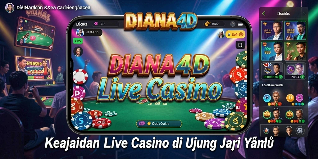 Tampilan gameplay Live Casino di DIANA4D yang menegangkan dan seru.
