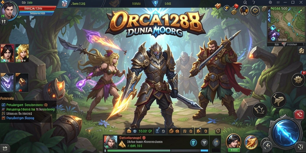 Gameplay ORCA128 yang menampilkan pertarungan seru dan petualangan mendebarkan.