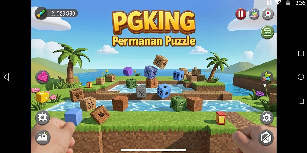 Screenshot dari PGKING yang menunjukkan keseruan gameplay Puzzle.