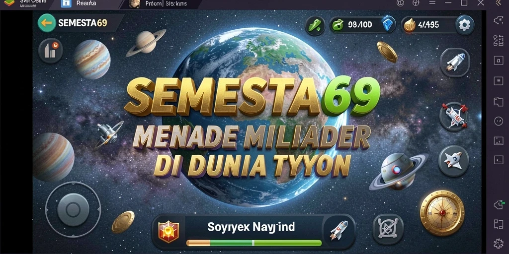 Tampilan menarik dari gameplay SEMESTA69 di dunia Tycoon.