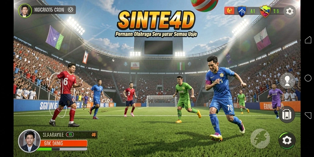 Gameplay mendebarkan dengan aksi olahraga yang seru.