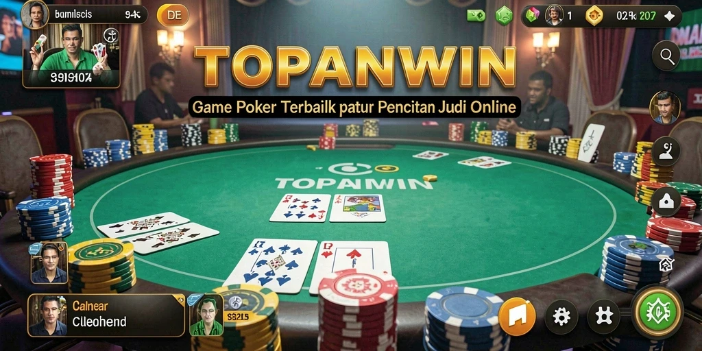 Screenshot gameplay Poker yang mendebarkan di TOPANWIN.