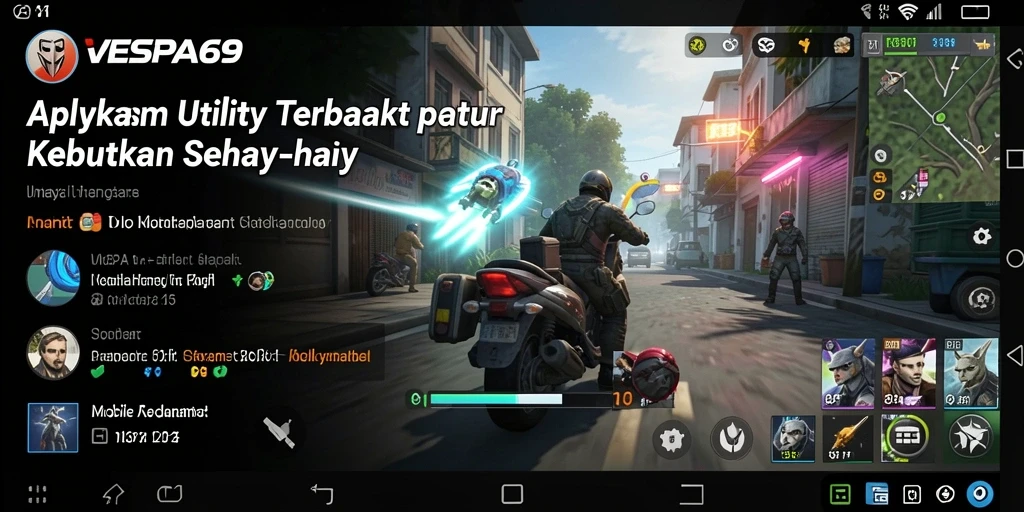 Tampilan antarmuka VESPA69 saat mengakses fitur Utility.