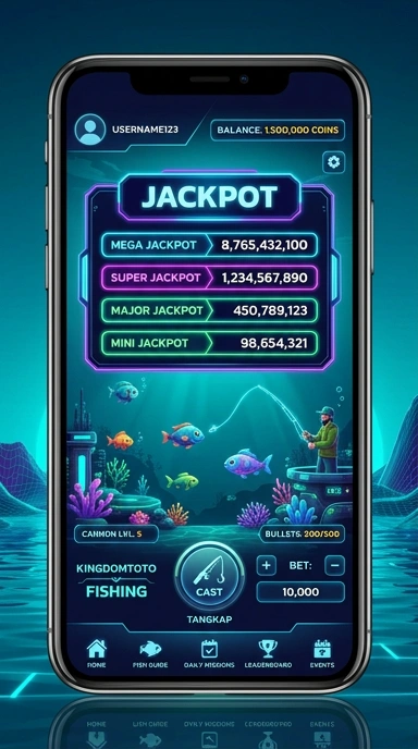 Screenshot fitur pencarian aplikasi di kingdomtoto.